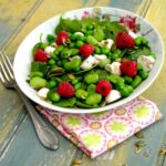Salade de Champignonf LOU, Légumes verts & Framboises