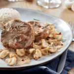 Tournedos d’agneau et sa sauce crémeuse aux Champignons