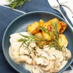 Dos de cabillaud à l'estragon & champignons blancs LOU
