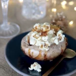 Amour de Portobello garni, en coque de caramel croquant
