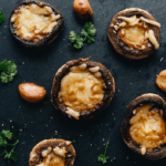 Champignons farcis à la crème de Mozzarella persillée